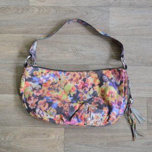 Hobo Original Purse Leather Autumn Orchid Floral